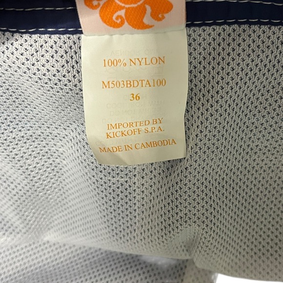 Sundek Swim Shorts Blue Navy Board Short Swim Trunks Mens Size 36 XL NEW - Picture 10 of 11